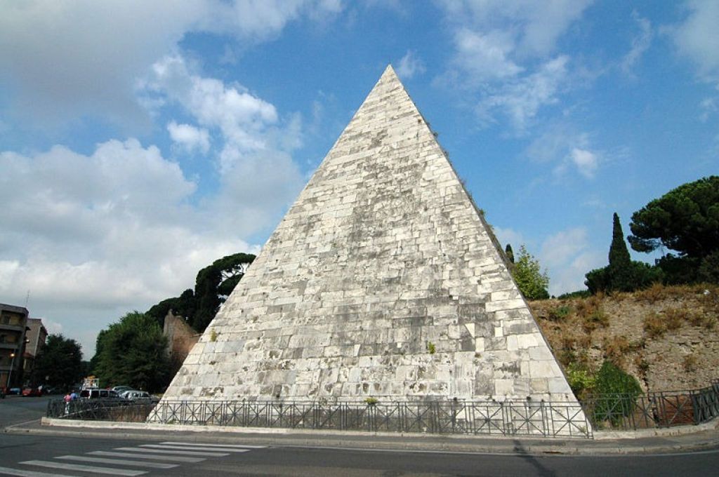 Skrivne točke piramid