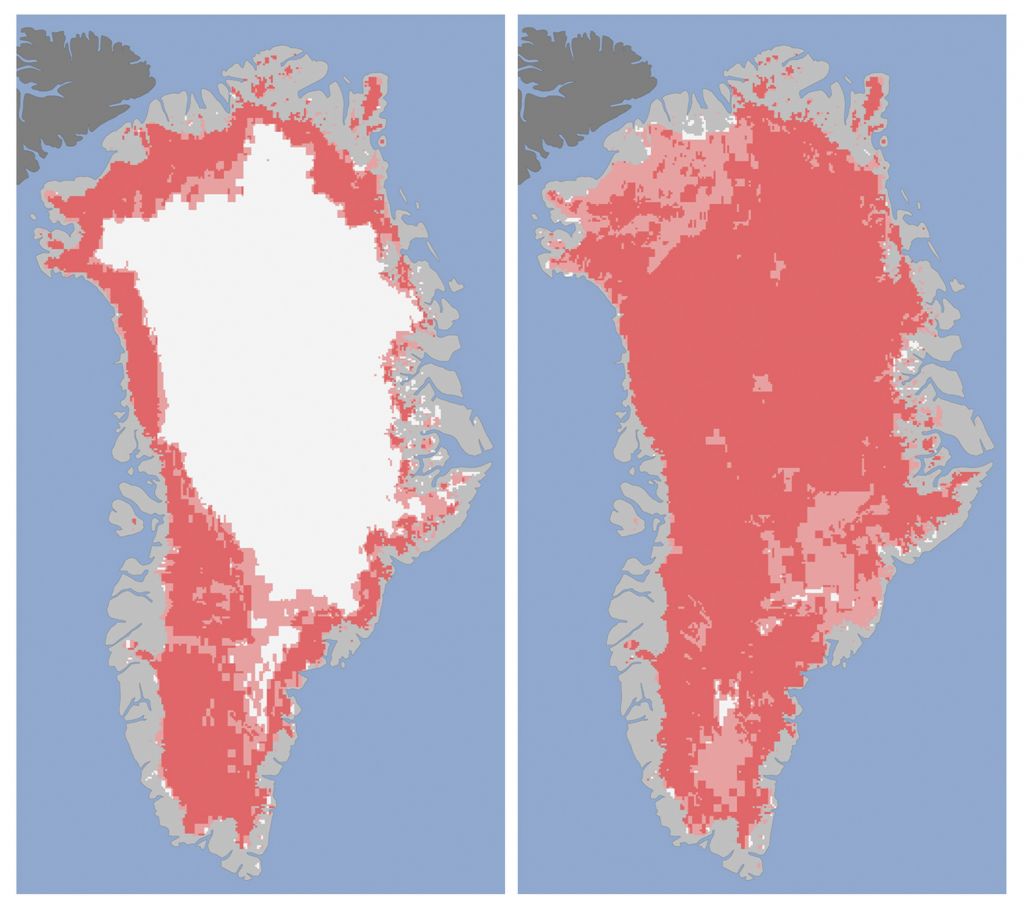 Kam izginja led na Grenlandiji?