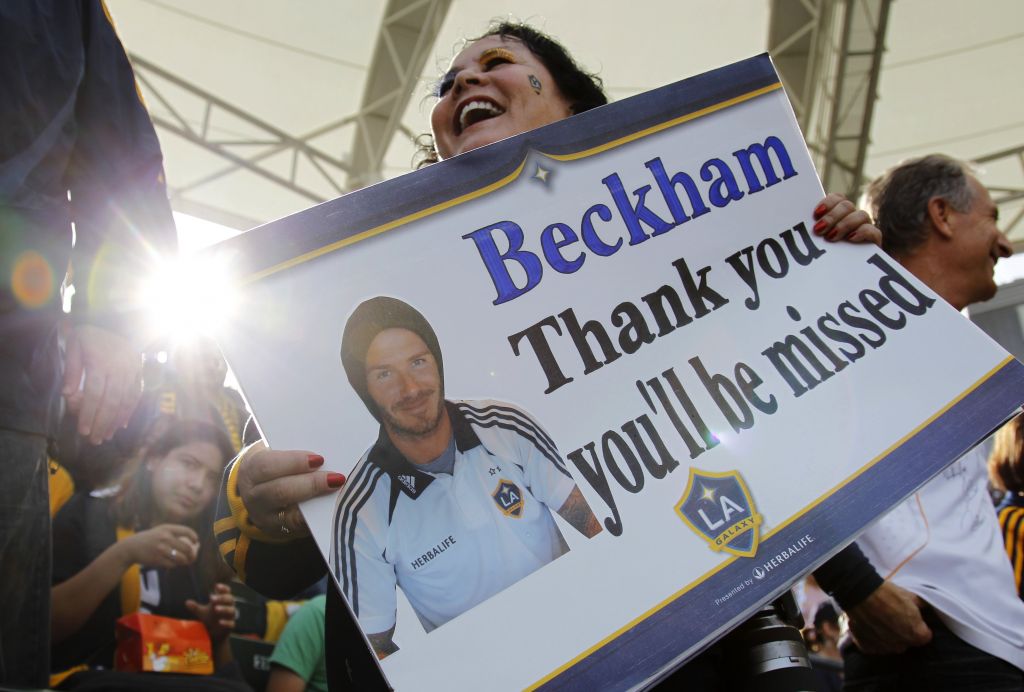 FOTO: Beckham se je poslovil od Amerike