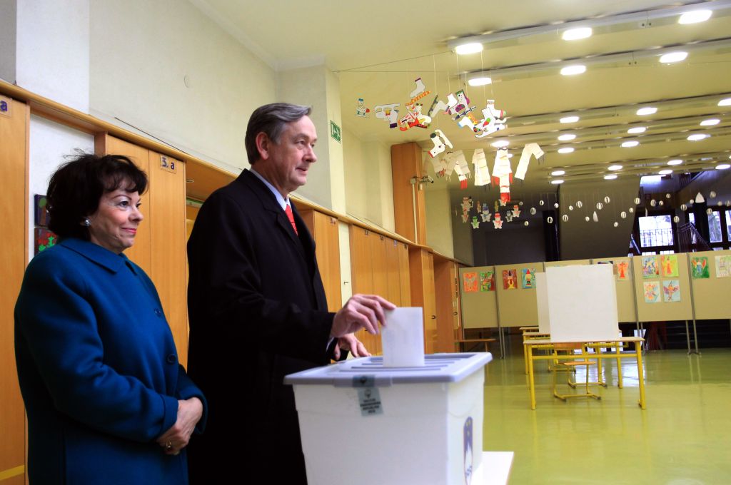 FOTO: Kako sta glasovala Pahor in Türk