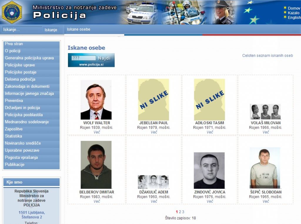 Policija.si: Hilde ni več med iskanimi osebami
