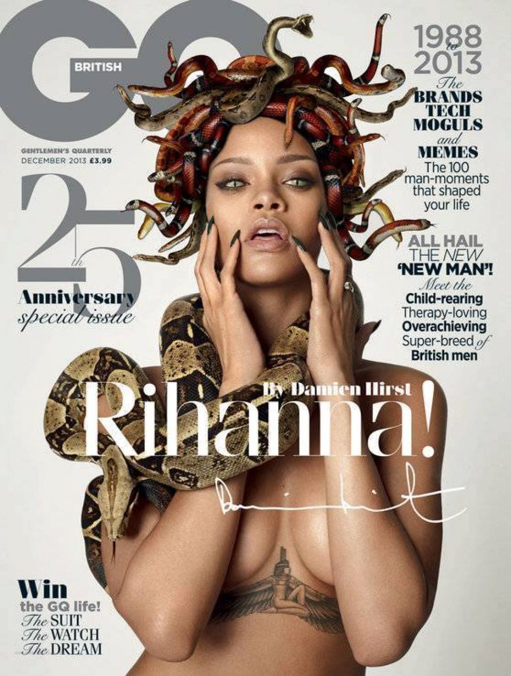 FOTO: Gola Rihanna s pitonom okoli vratu