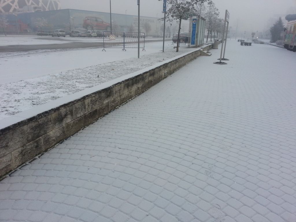 FOTO: Kje po Ljubljani je danes snežilo