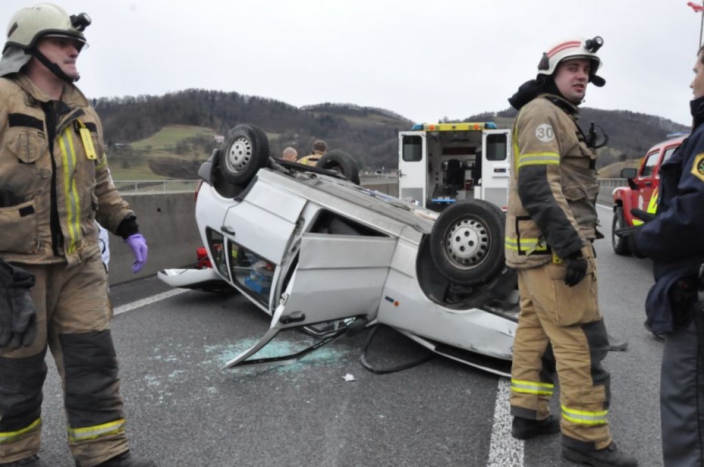 FOTO: Prometna nesreča na štajerski avtocesti