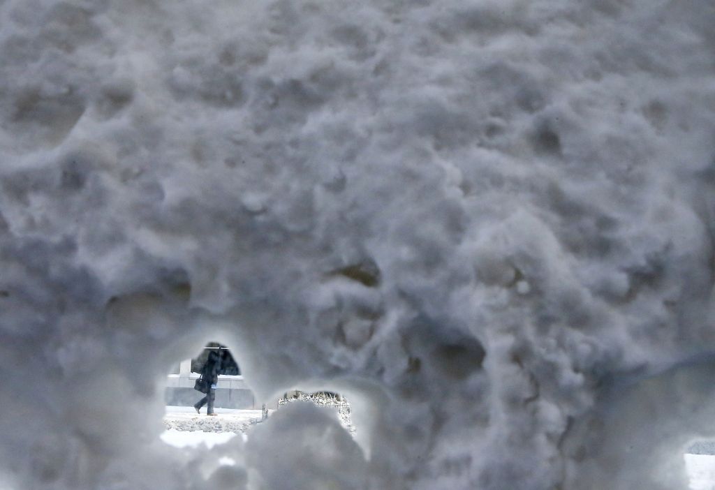 FOTO in VIDEO: Ujeti v apokaliptični led in sneg 
