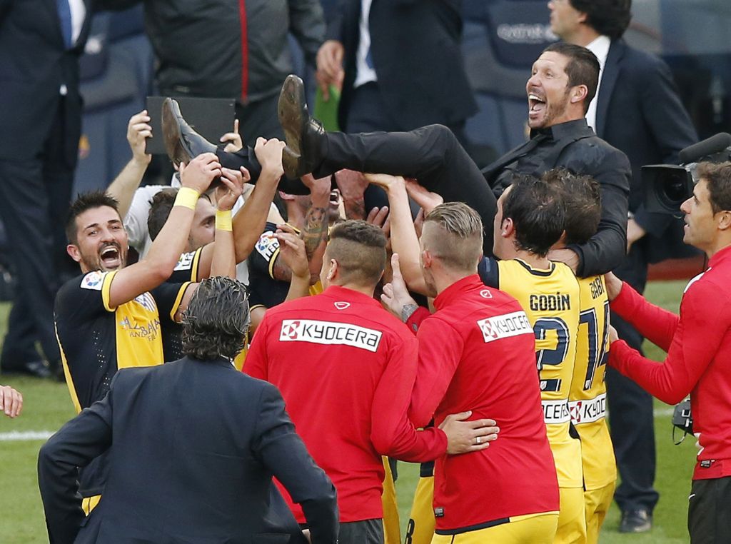 Atletico Madrid na Camp Nouu postal španski prvak