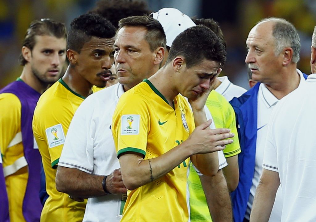 FOTO: Brazilci v solzah, nogometaši: Odpustite nam