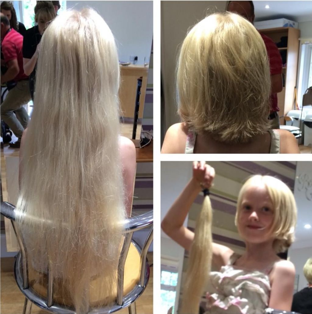 Šestletnica lase podarila otrokom, ki se borijo z rakom