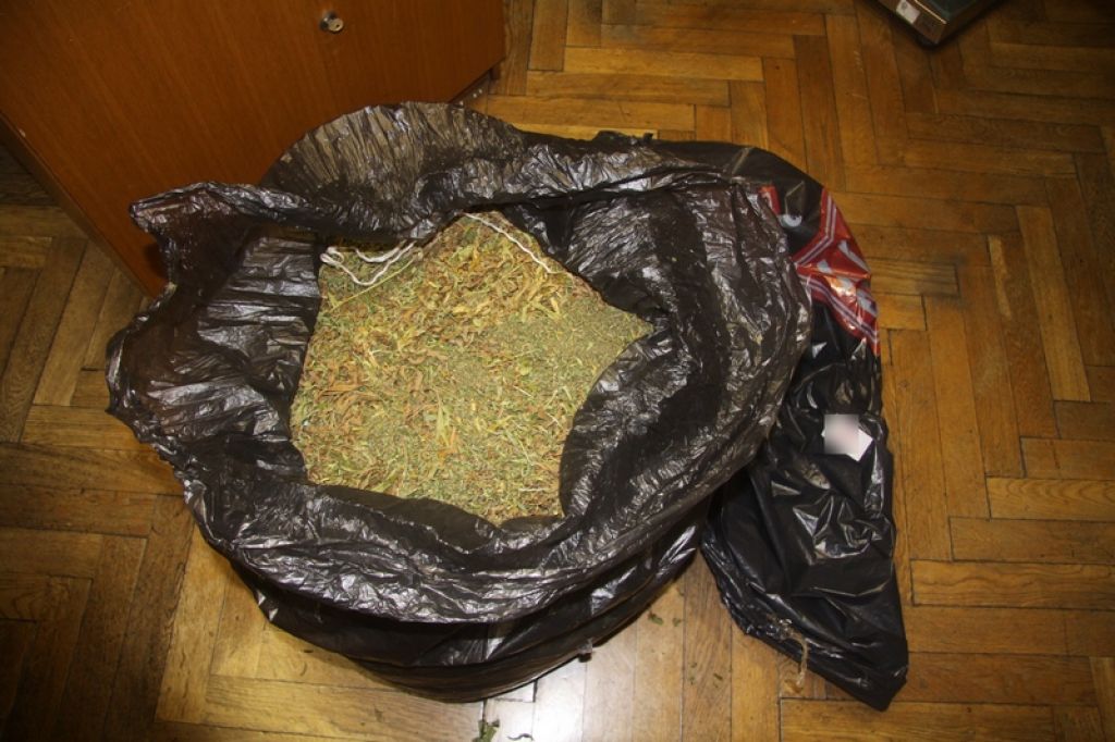 FOTO: V Medvodah skrival 18 kilogramov konoplje