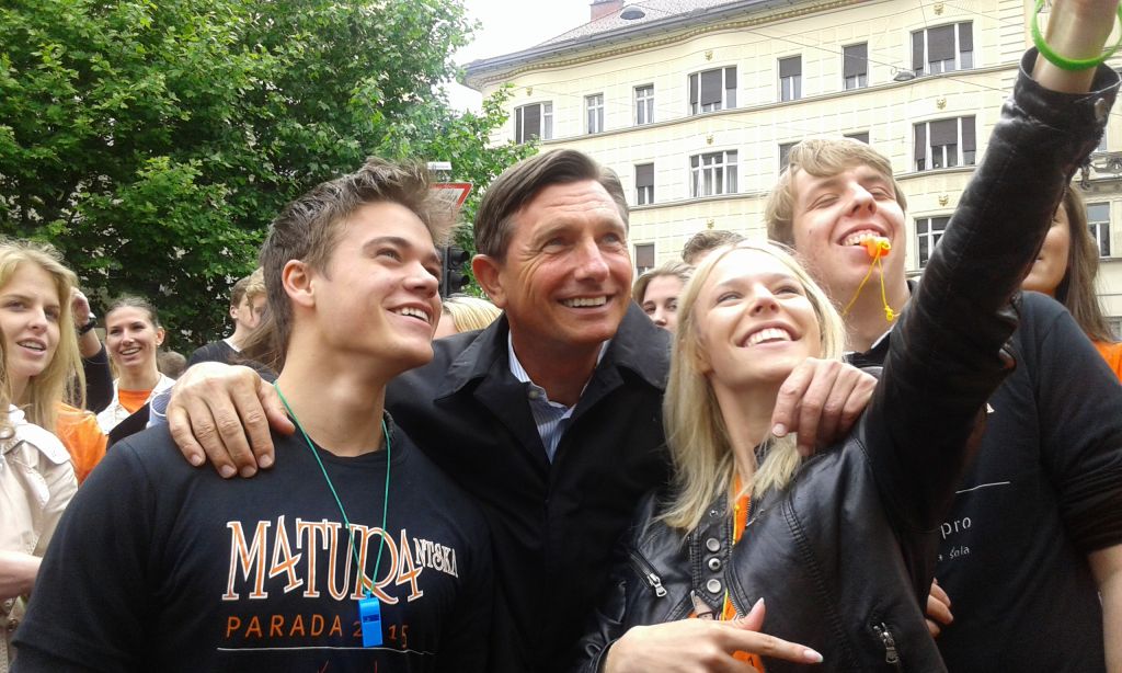 VIDEO: Razposajeni Pahor: Ajde, miška mala, greva