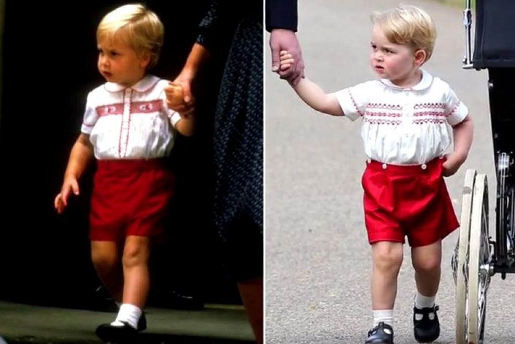 FOTO: Princa Georgea oblačijo v očetova oblačila? 