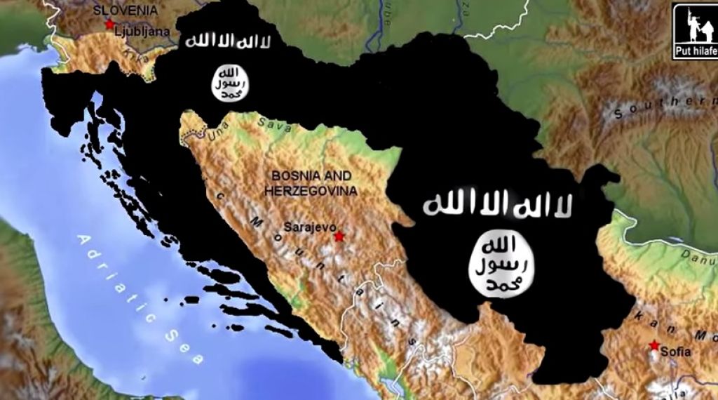 FOTO: Balkanske države na zemljevidu islamistov, Slovenija pa ...