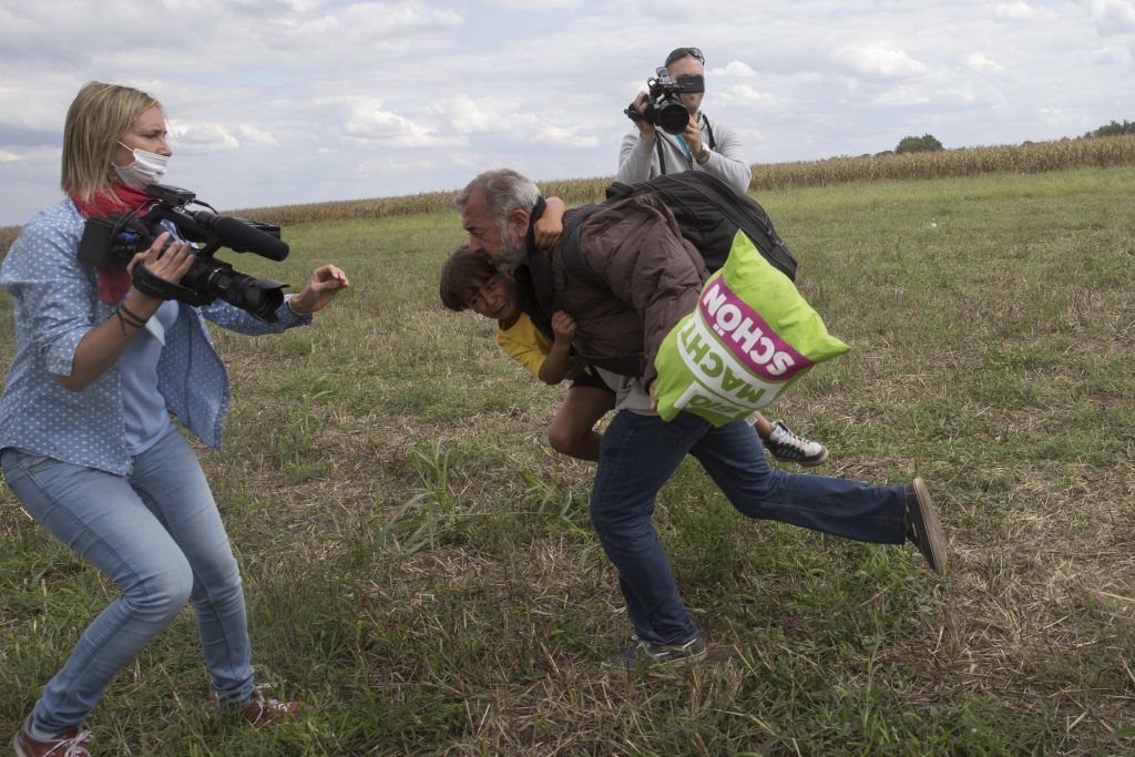 FOTO: Nasilni Madžarki je žal, njena žrtev pa je nogometni trener