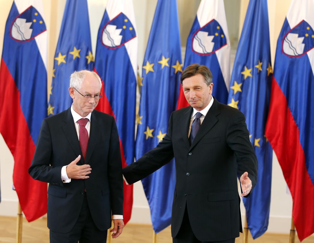 FOTO: Pahor odlikoval Hermana Van Rompuya