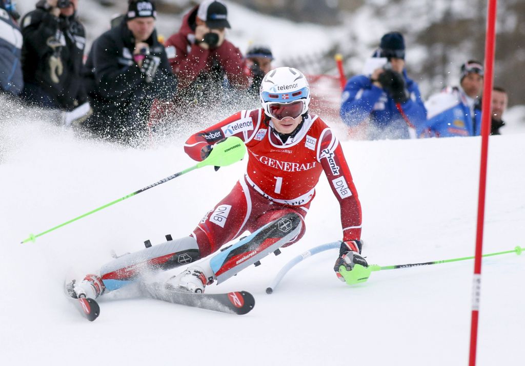 Kristoffersenu slalom, Skube v finalu odstopil