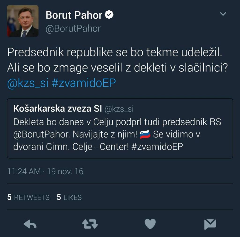 FOTO: Pahor spet nespodoben: tokrat namiguje na slačilnico