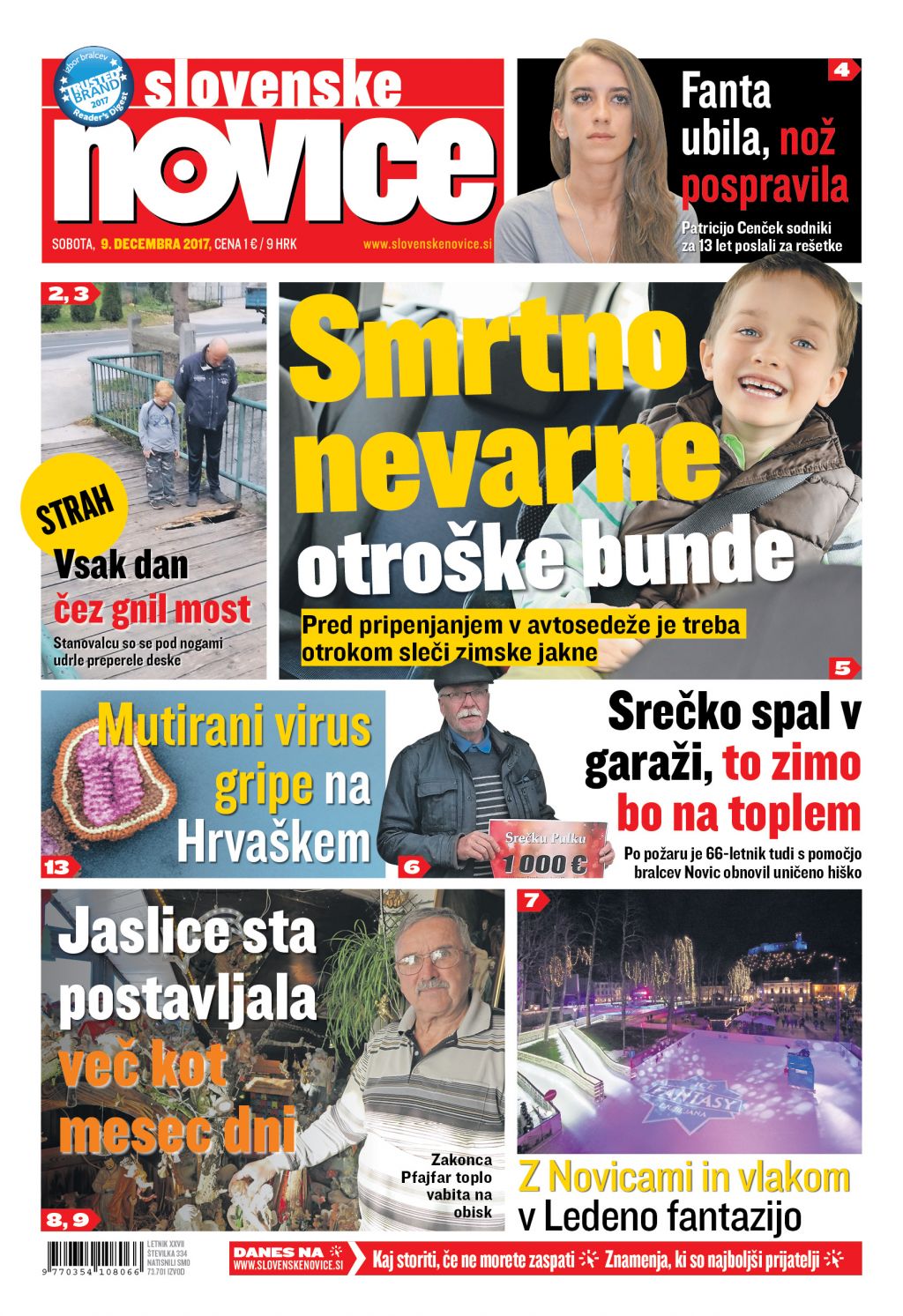 V tiskani izdaji sobotnih Slovenskih novic preberite: Fanta ubila, nož pospravila