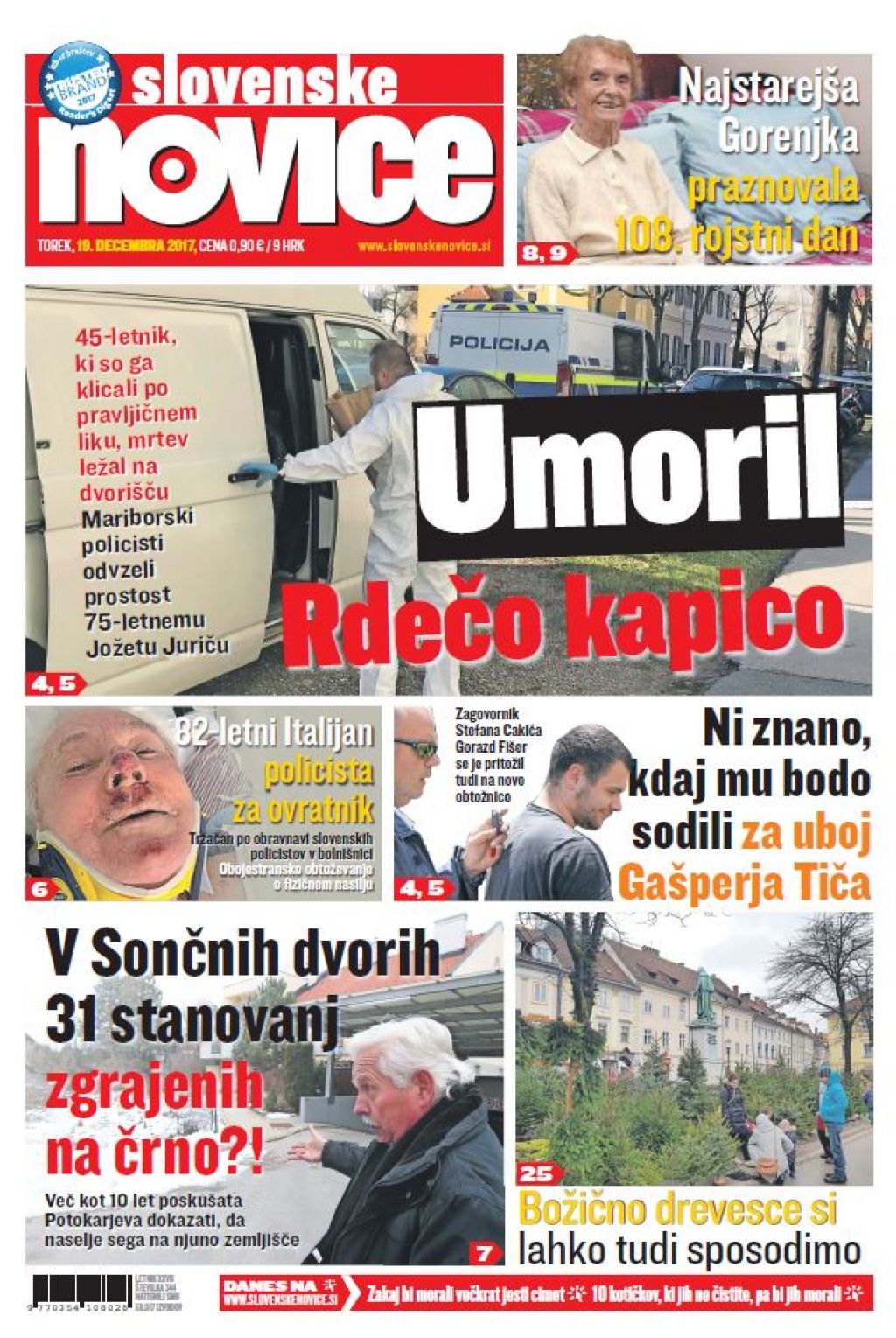 V tiskani izdaji torkovih Slovenskih novic preberite: Umoril Rdečo kapico
