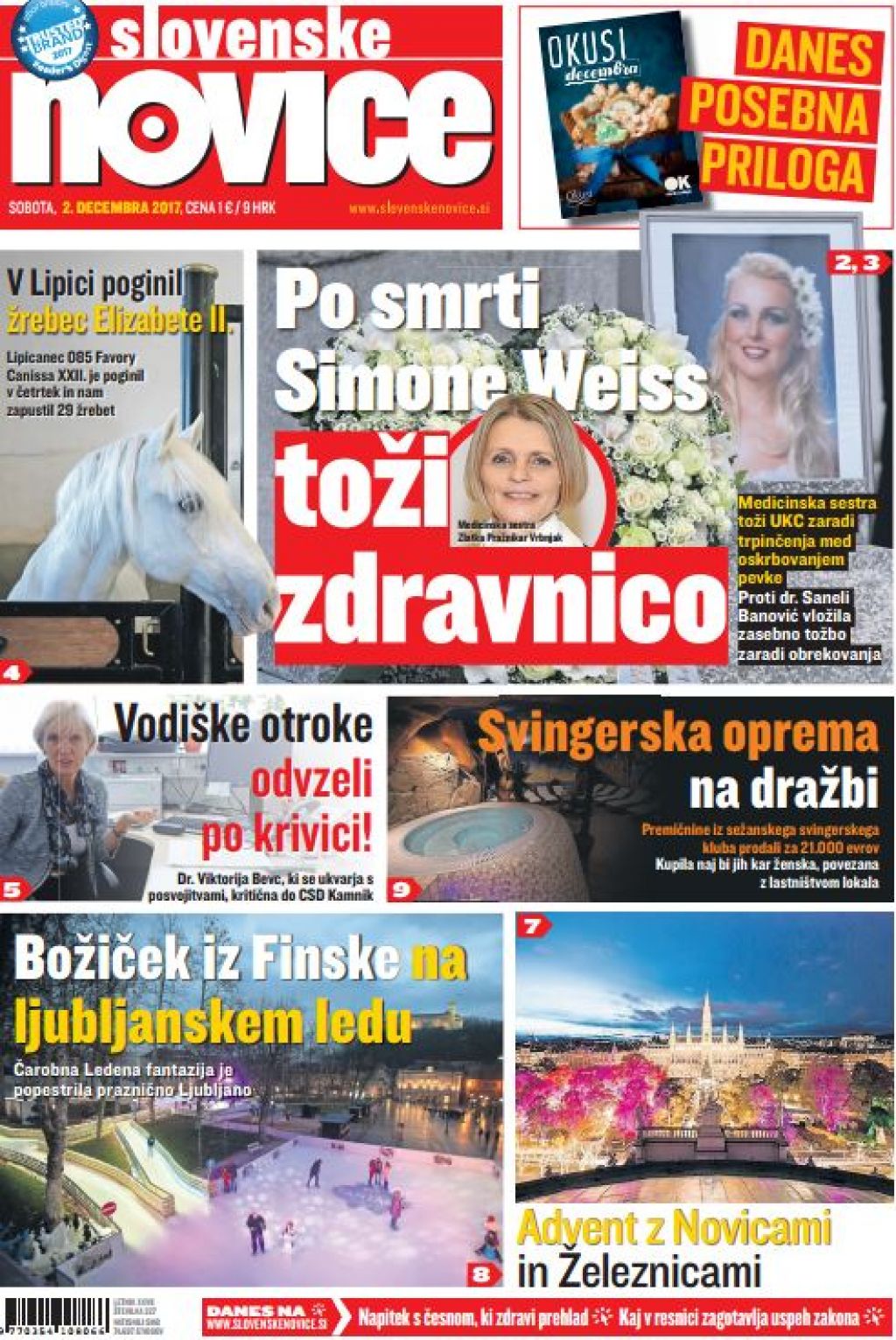 V tiskani izdaji sobotnih Slovenskih novic preberite: Po smrti Simone Weiss toži zdravnico