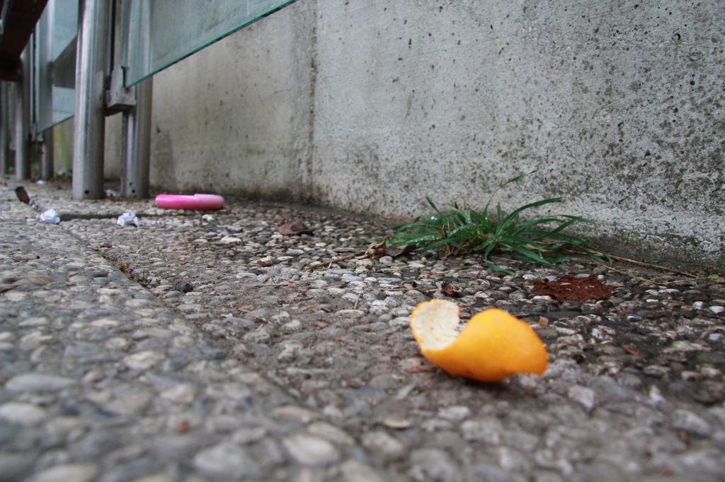 FOTO: Vsi koši za smeti skrivnostno izginili