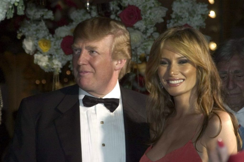 FOTO: Melania in Donald Trump v veselem pričakovanju