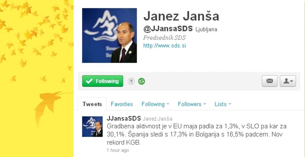 Janša našel nov rekord KGB