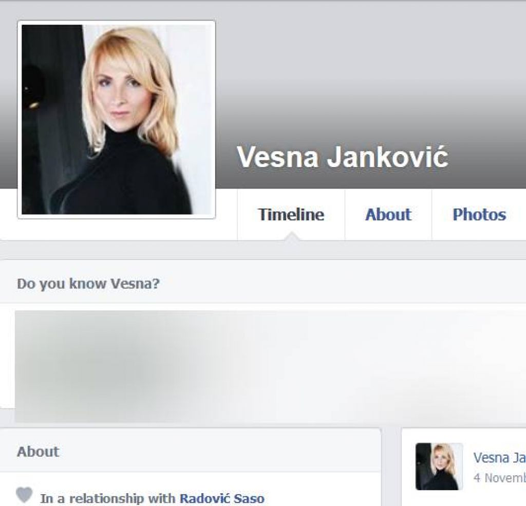 Presenečenje: Vesna Janković je odšla