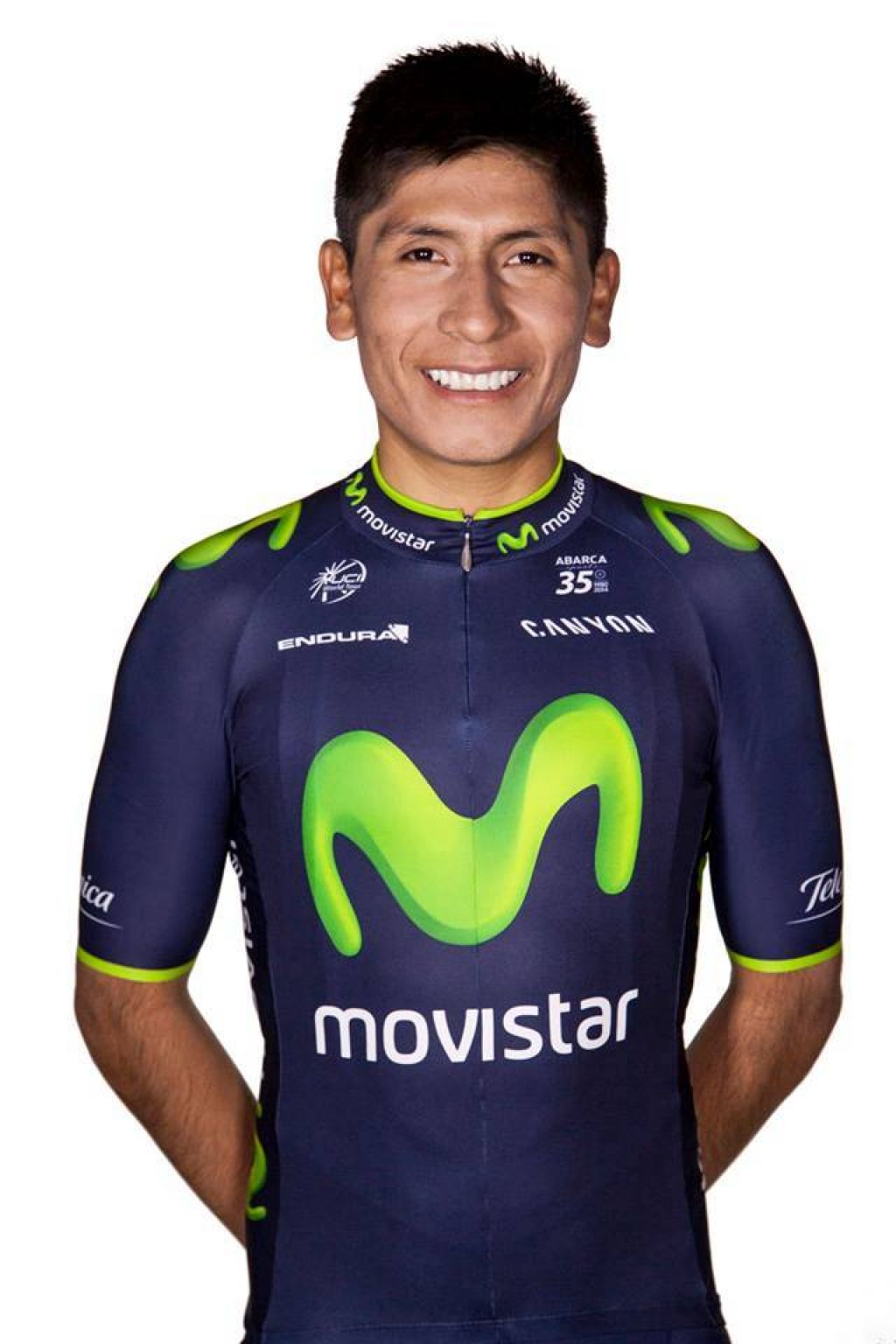 Quintana v rožnati majici po predzadnji etapi po Italiji