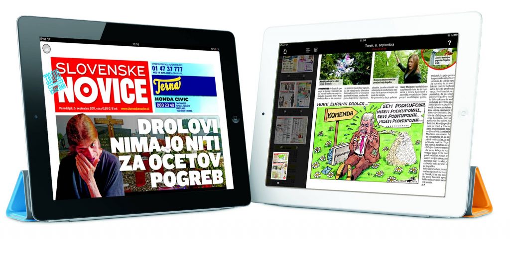 Prenovljena aplikacija Slovenskih novic za mobilne naprave