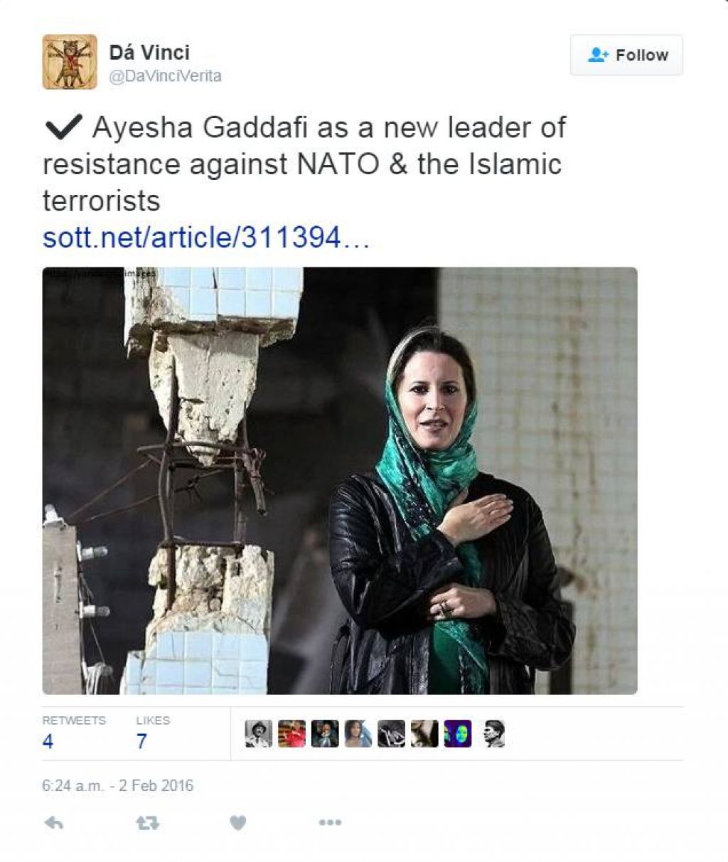 Libija na nogah: Gadafijeva hči je vodja odpora